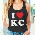 I Love Kc Initials I Heart KC First Last Name K C タンクトップ