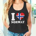 I Love Norwegian Pride ノルウェーのルーツ ノルウェー国旗 タンクトップ