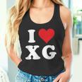 I Love Xg Initials I Heart XG First Last Name X G タンクトップ