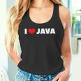 I Love ハート Java タンクトップ