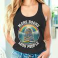 More Books Less People Book Lover Bookworm リーディングブック タンクトップ
