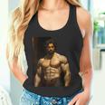 Muscle Man Bodybuilder Gay Daddy Classic Oil Paintingtyle タンクトップ