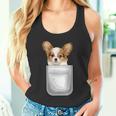 Papillon パピヨン 子犬 ポケットの中の犬 タンクトップ