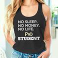 PhD Noleep No Money No Life Phdtudent タンクトップ