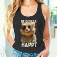 Be Quokka Happy クオッカ・ビー・クオッカ・ハッピー＆クオッカとスマイル タンクトップ