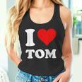 Red Heart I Love Tom タンクトップ