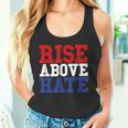 Rise Above Hate Red And Blue America タンクトップ