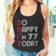 So Happy Im 77 Today 77 誕生日 77歳 77歳 誕生日 タンクトップ