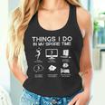 Things I Do In Mypare Time 面白いバレーボール愛好家 タンクトップ