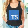 Typescript プログラミングロゴ Tsロゴ プログラマーへのギフトに タンクトップ