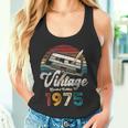 Vintage 1975 Cumpleaños 50 Años Cassette Lápiz Camiseta sin mangas