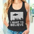 I Want To Believe I Aliens Ufo エリア 51 Roswell タンクトップ