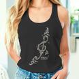 【ト音記号】音楽 ト音記号 イラスト トライバル風 メンズ レディース キッズ お揃いコーデ 丸襟 タンクトップ