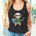 かわいいシーズー犬 レトロビデオゲームキャラクター タンクトップ
