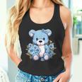 かわいいテディベアと花と一緒に I テディベア タンクトップ