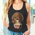 かわいいトイプードル 犬食べるラーメン タンクトップ