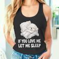 かわいいビションフリーゼ If You Love Me Let Meleep パジャマ タンクトップ