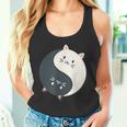 かわいい猫と一緒に陰陽師のサイン I Karma Yoga Cat タンクトップ