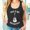 これは私のギターフェイスです ミュージシャン ギタリスト アコースティックギター タンクトップ