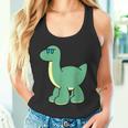 ゆるい恐竜のキャラクターイラスト_ブラキオサウルス タンクトップ