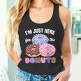 アイム・ジャスト・ヒア・フォー・ザ・ドーナツ・ファニー・ドーナツ・ラヴァー・ドーナツ タンクトップ