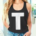 アルファベット大文字 モノグラム イニシャル タンクトップ