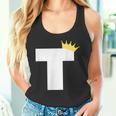 アルファベット大文字モノグラム イニシャル キング クイーン クラウン タンクトップ