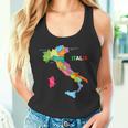 イタリア地図ブーツ 国旗 イタリア タンクトップ