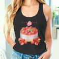 イチゴケーキ スイーツ デザート かわいい 春 パティシエ、普段着、いちご狩り、いちご、ストロベリー、お菓子 タンクトップ