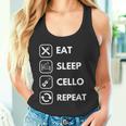 イート・スリープ・チェロ・リピート タンクトップ