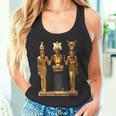 エジプト トリニティ ゴールデンホルス オシリスとイシスの像 タンクトップ