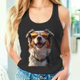 オーストラリアン・シェパード＆サングラス 愛犬家 シェパード タンクトップ