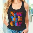 カラフルなニューヨークシティファッショングラフィックtシャツ、ニューヨーク市 タンクトップ