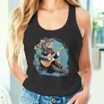 クラシックギターを弾く猫 猫 ギター 音楽 タンクトップ