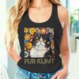クリムト絵画の猫、猫好き、エキゾチックショートヘア、アーティスト タンクトップ