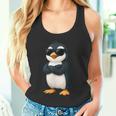 クールなペンギン漫画面白い動物サングラス付き タンクトップ