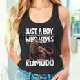 コモドドラゴンを愛するただの少年 男の子 キッズ タンクトップ