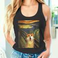 コーギー 面白いtシャツ 犬 ムンクの叫び かわいい メンズ 子供 おもしろ 服 ネタ わんこ タンクトップ