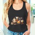 コーヒー愛好家アートギフト タンクトップ