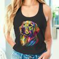 ゴールデン・レトリーバー 犬 カラフル ポップアート 犬好き タンクトップ