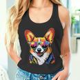 サングラスとコーギー ウェルシュ・コーギー犬 甘いウェルシュ・コーギー タンクトップ
