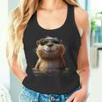サングラスをかけたビーバー げっ歯類が大好き かわいいビーバー タンクトップ