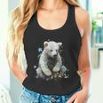 シロクマ 動物 モチーフ 作品 シロクマ タンクトップ