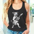 ジャック・ラッセル・テリア ギターを弾く ロックミュージック 犬好き タンクトップ