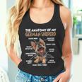 ジャーマン シェパードの犬の散歩犬愛好家のジャーマン シェパード タンクトップ