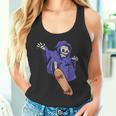 スケボーに乗る骸骨 スケーター ハロウィン タンクトップ