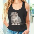 スコティッシュフォールド シンプルデザイン タンクトップ