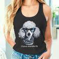 スタンダードプードル愛好家、I Havetandards、面白いプードルデザイン。 タンクトップ