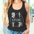 ストイックな美徳 – 知恵の勇気 正義 自己習得のシンボル タンクトップ