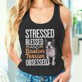 ストレスド・ブレスド・オブセスド・ボストン・テリア タンクトップ